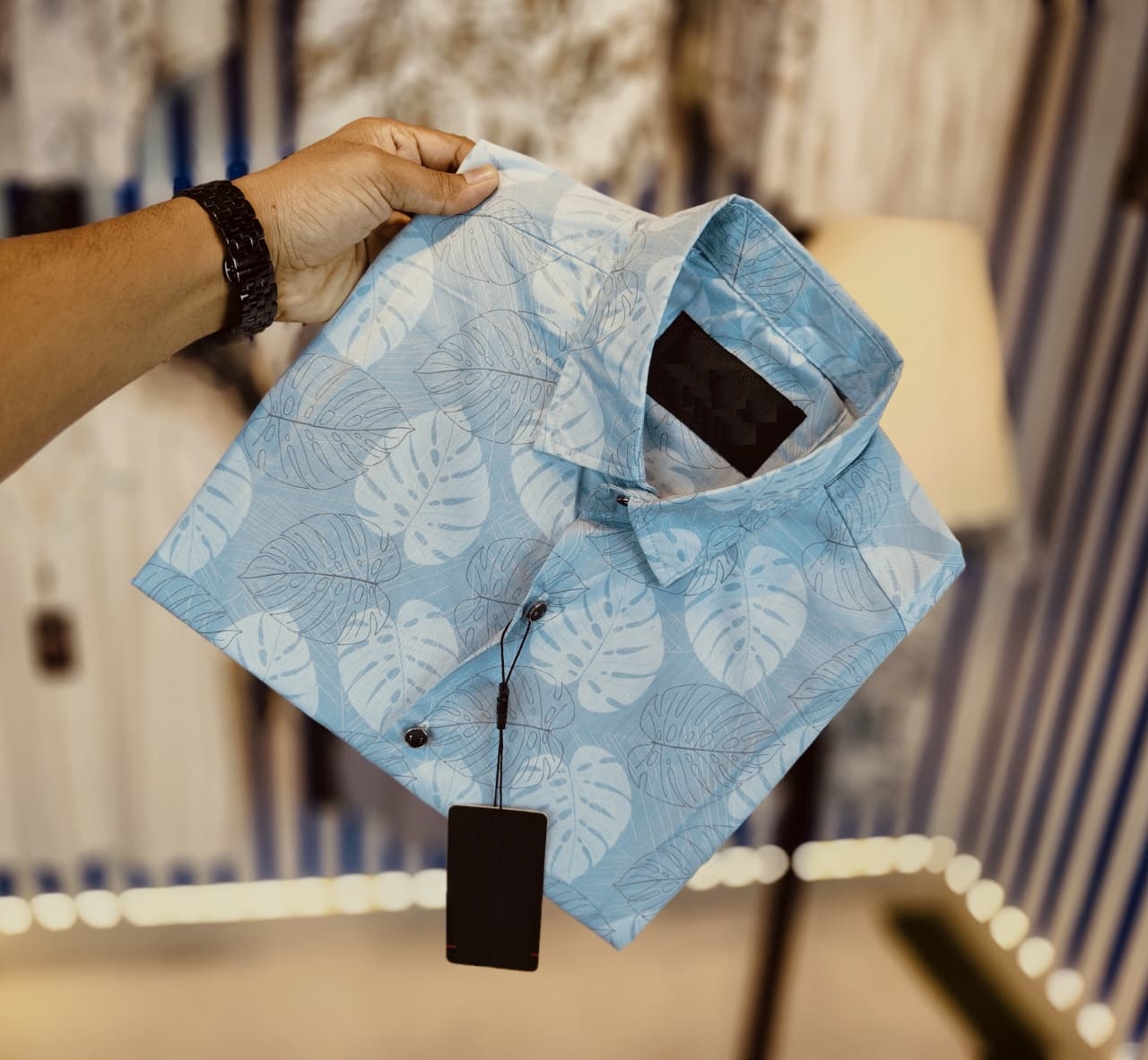 China Pure Black Magnet Cotton Full sleeve Shirt