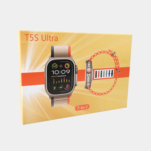 T5S Ultra Smart Watch With 7 Different Straps