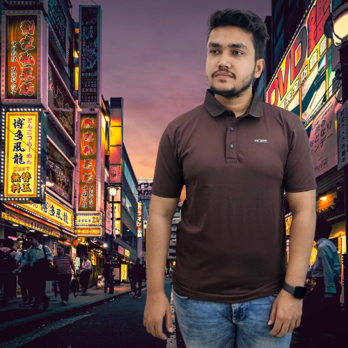 Polo Shirt China Imported Stretch Fabric