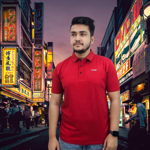 Polo Shirt China Imported Stretch Fabric