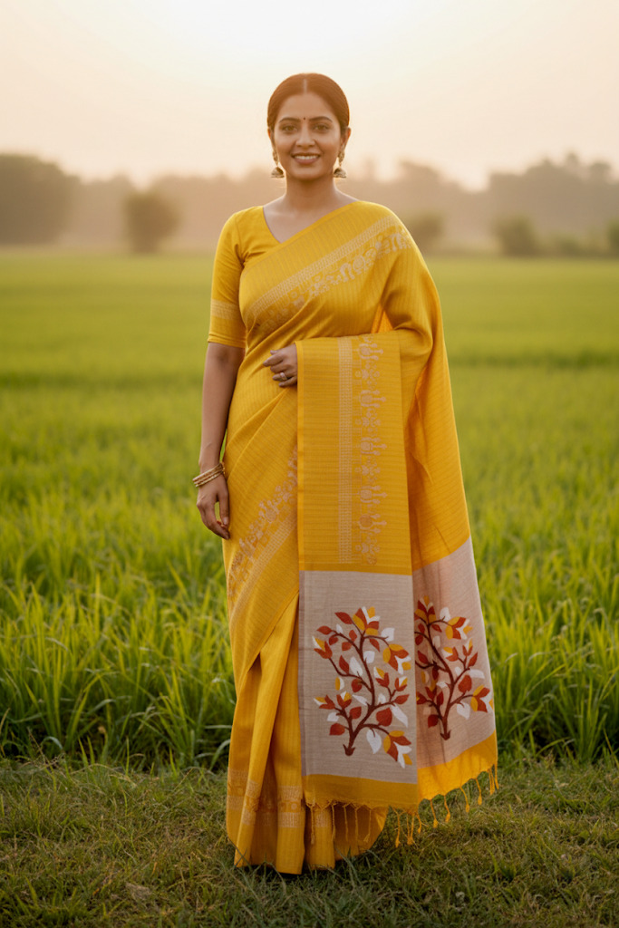 Cotton Sharee with Blouse Piece