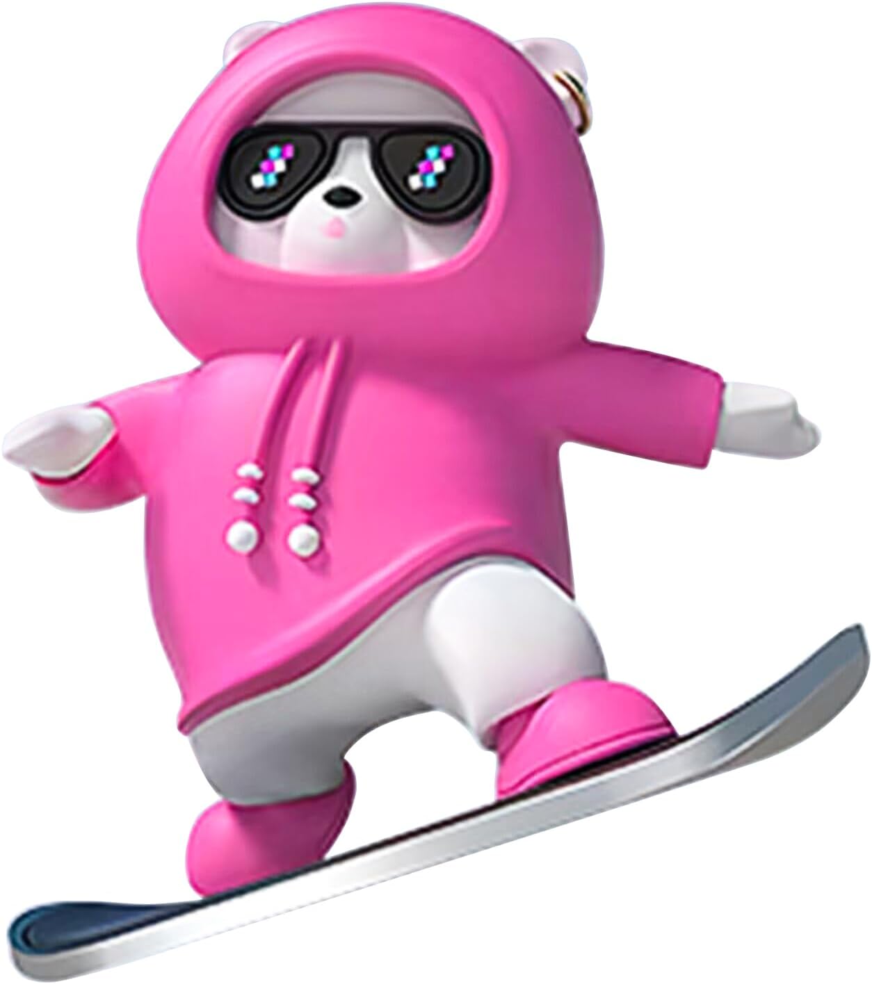 Bear Dashboard Decorations | Car Interior Decoration - Funny Skateboard Bear