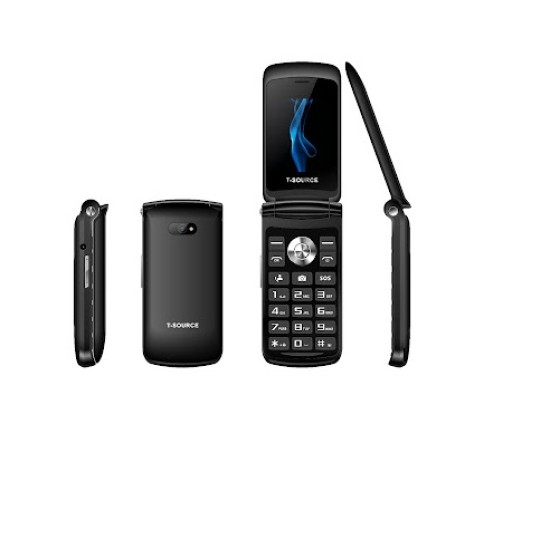 T-Source T203 Dual Display Folding Mobile Phone (Black)