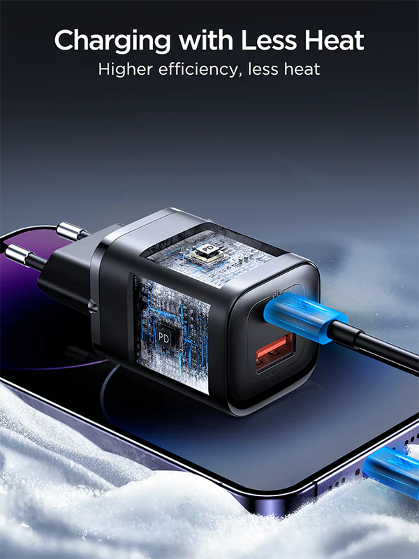 OYROOM JR-TCF08 Speed Series PD 30W Dual-Port (A+C) Charger