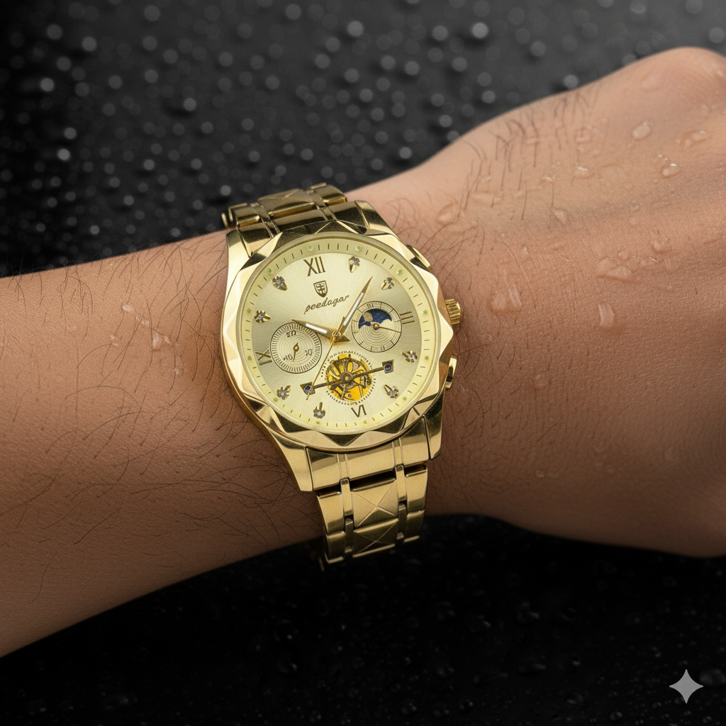 POEDAGAR 996 Luxury Man Luminous Chronograph Watch