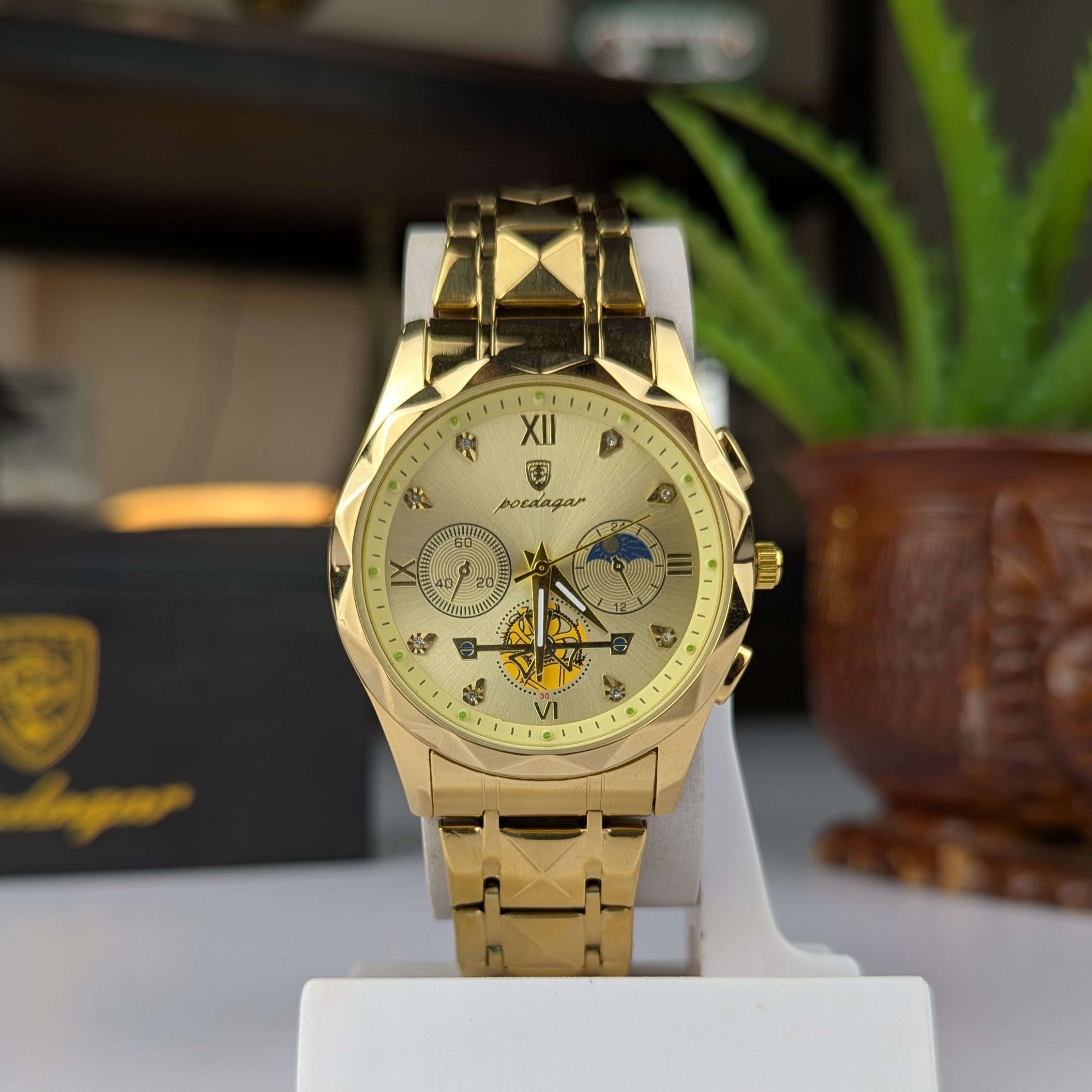 POEDAGAR 996 Luxury Man Luminous Chronograph Watch