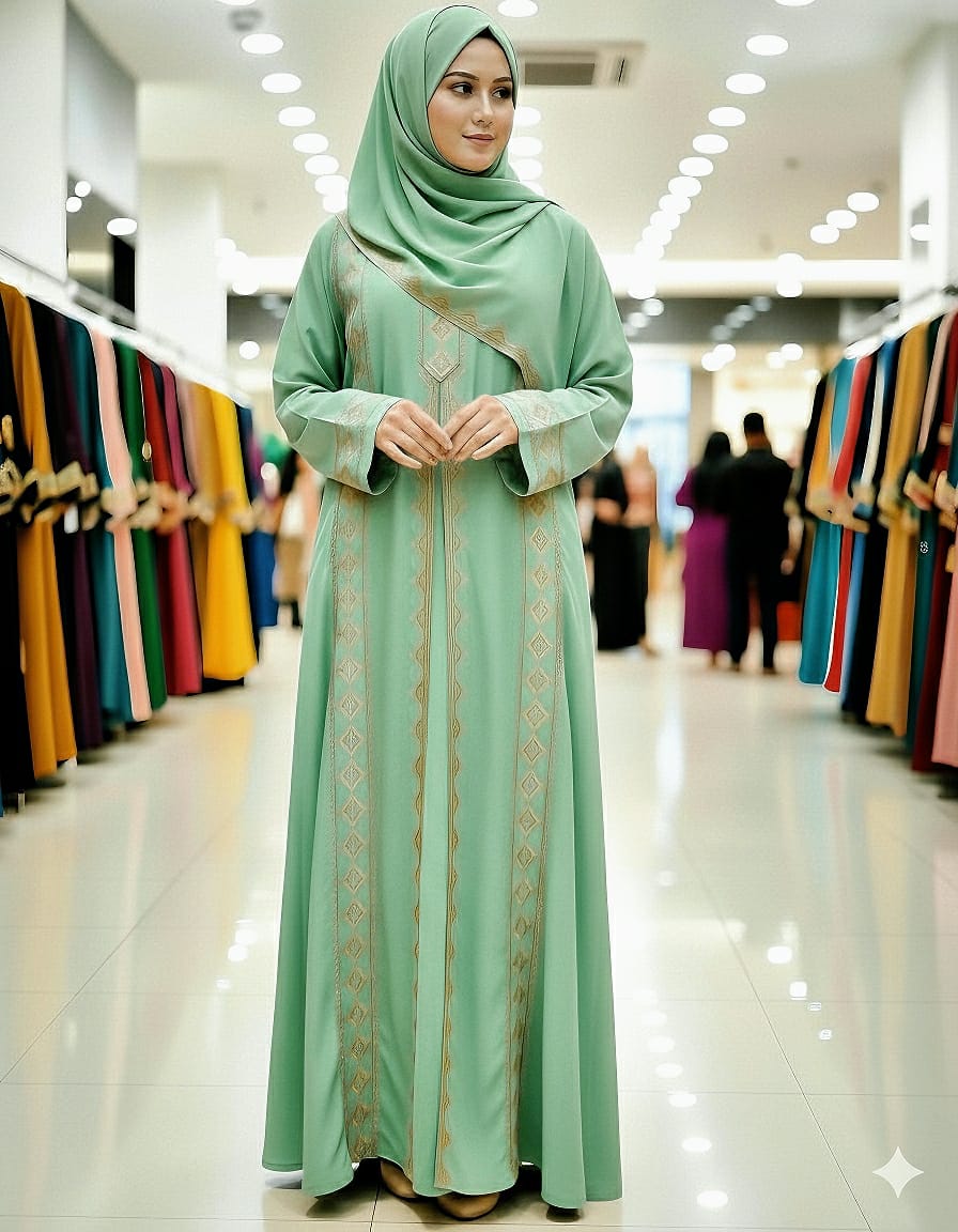 Stone Borka with Hijab