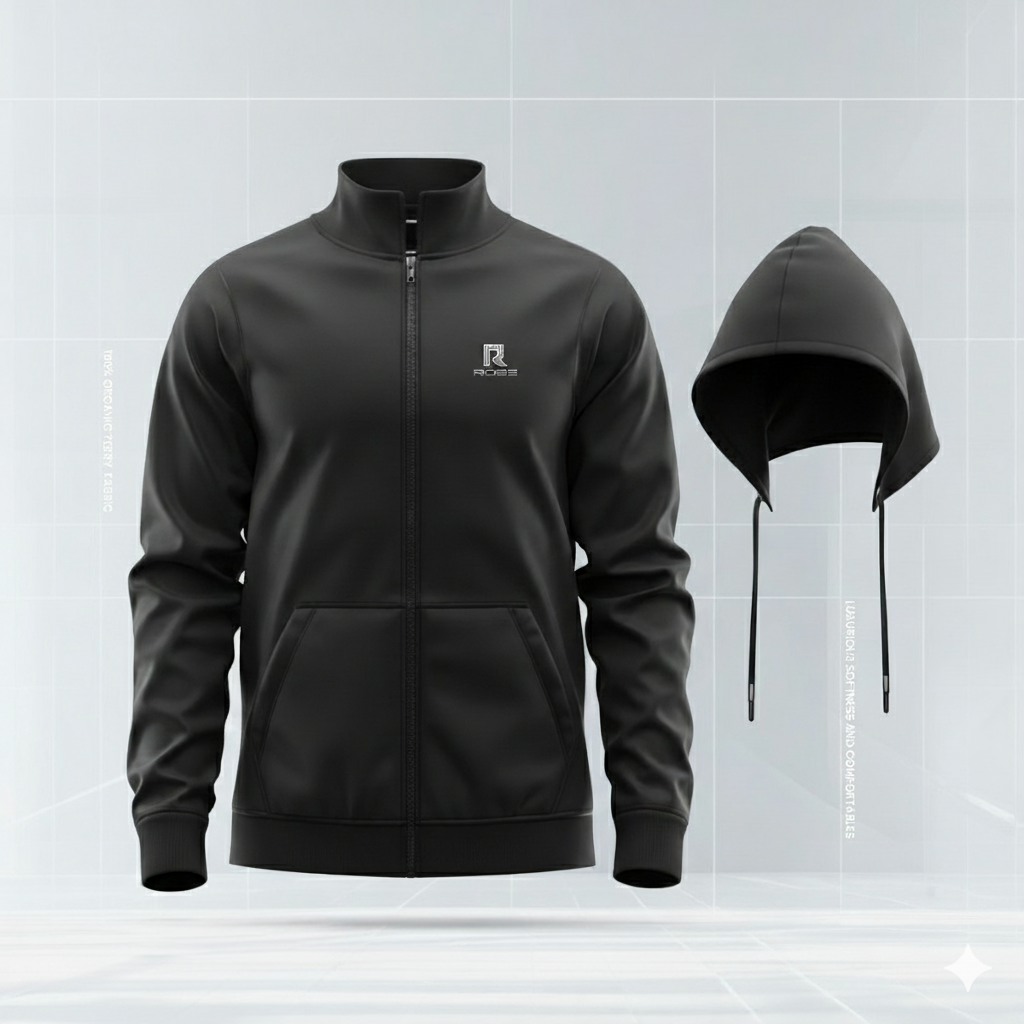 Men's Premium Full Zipper China Hoodie(Free Hood)