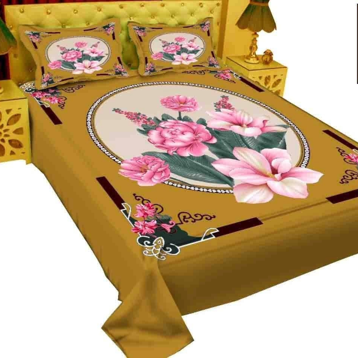 Luxury Panel Cotton Bed Sheet