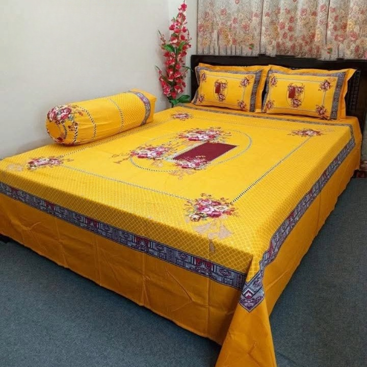 Luxury Panel Cotton Bed Sheet