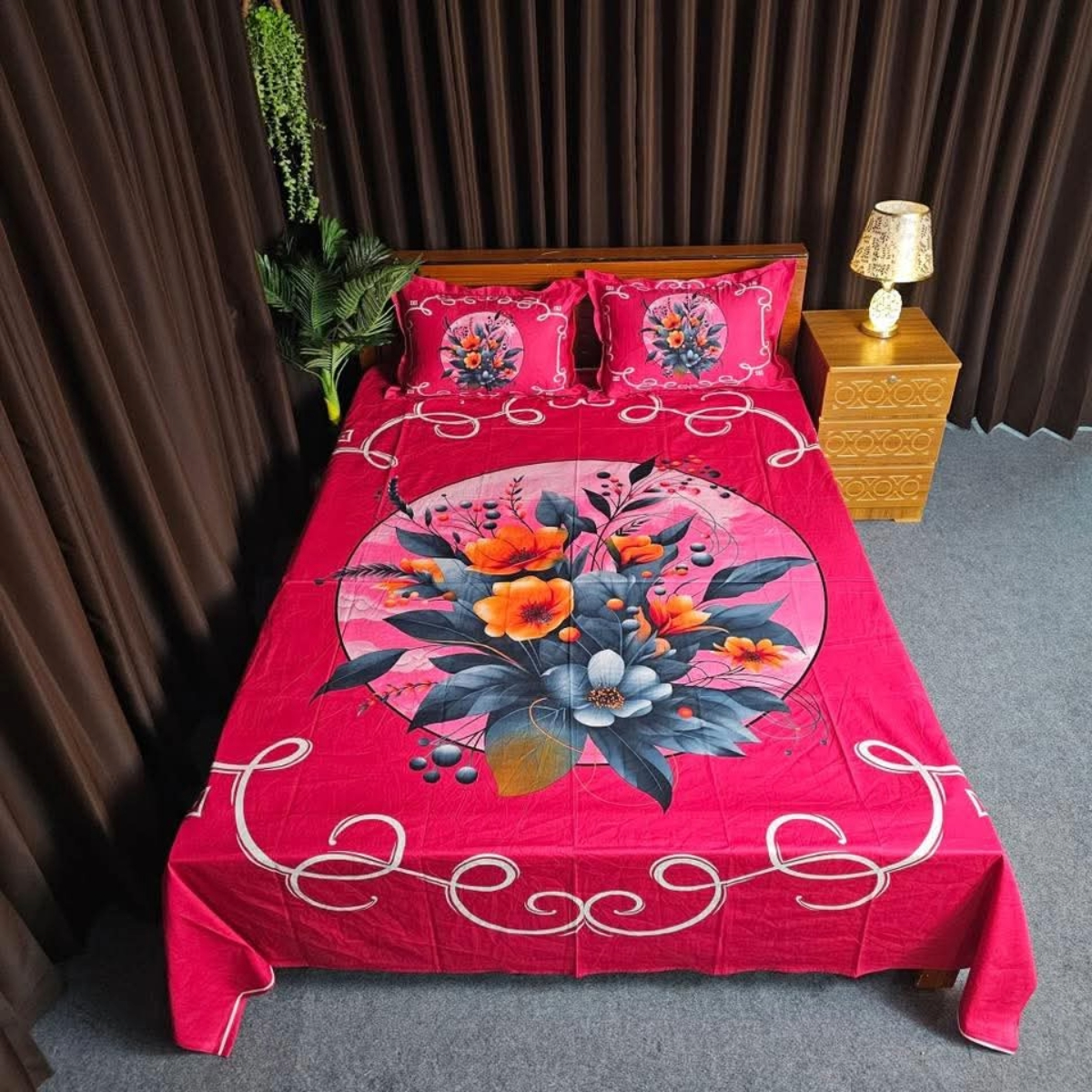 Luxury Panel Cotton Bed Sheet