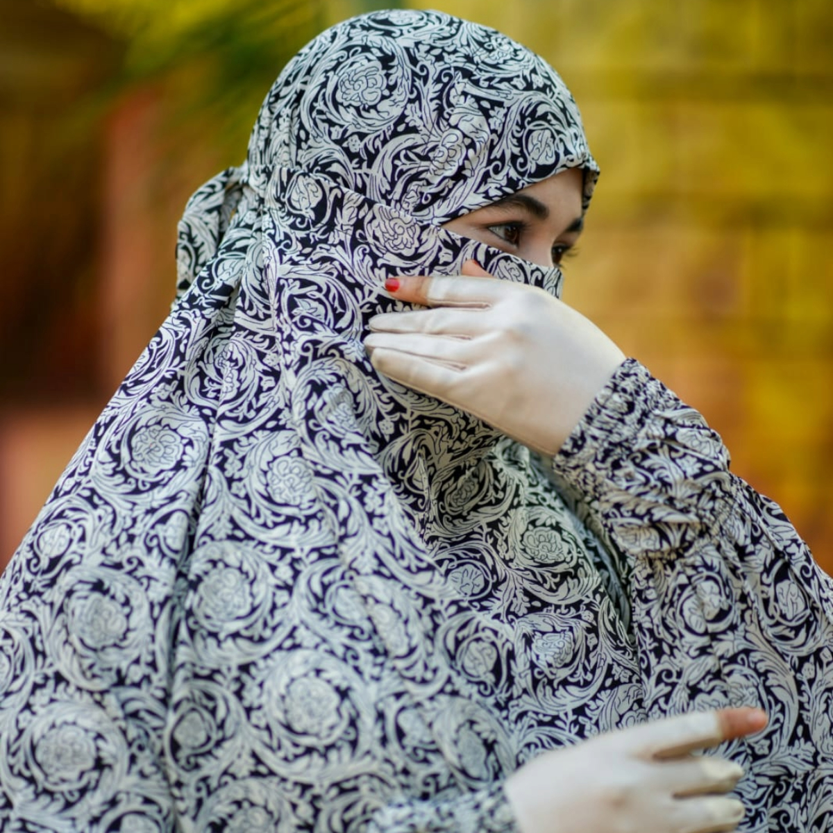 Elegant Palazzo long Khimar Set