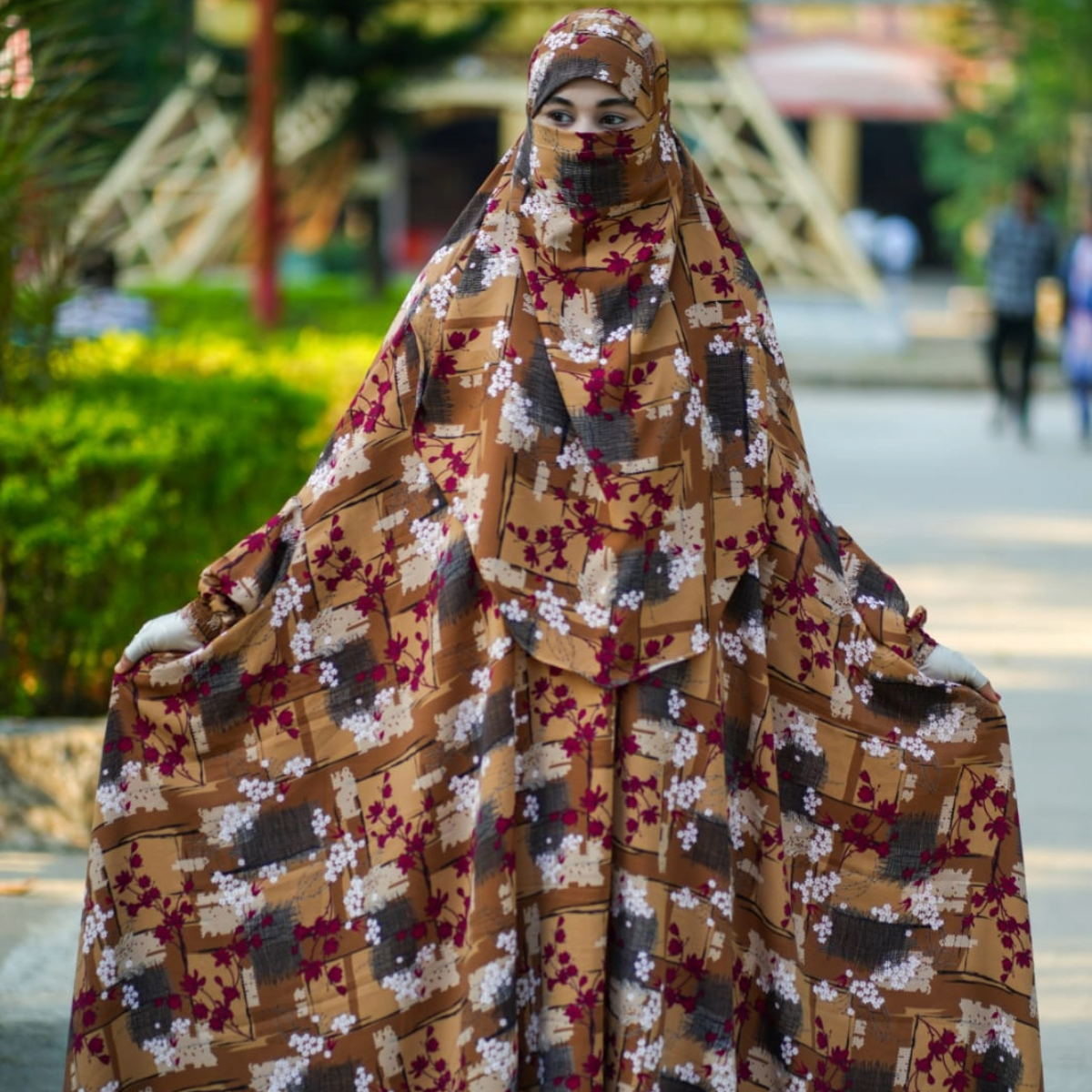 Elegant Palazzo long Khimar Set