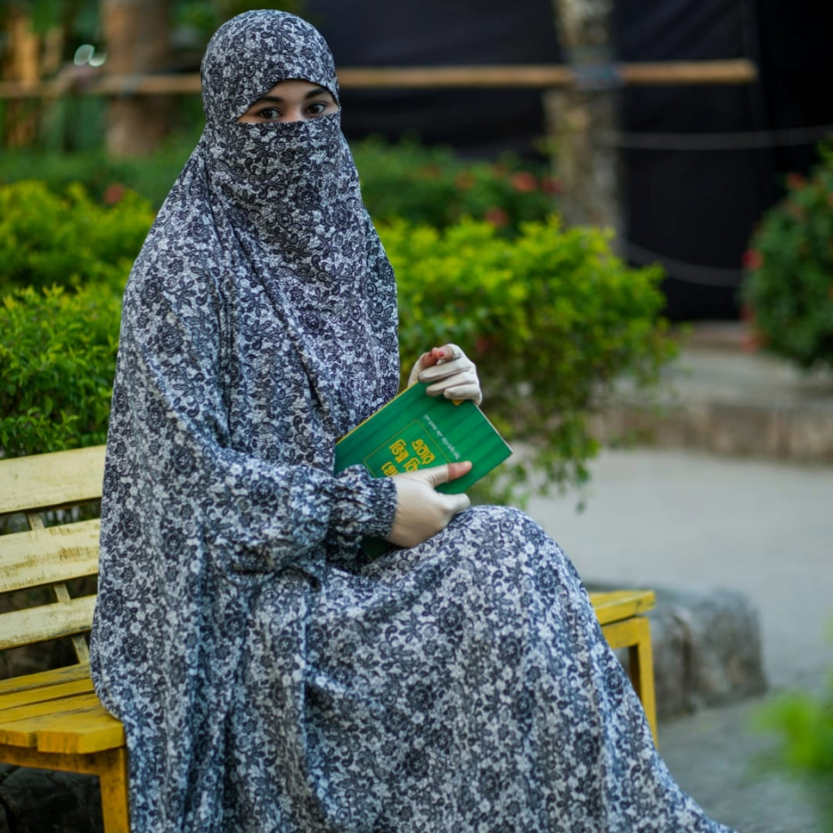 Elegant Palazzo long Khimar Set 