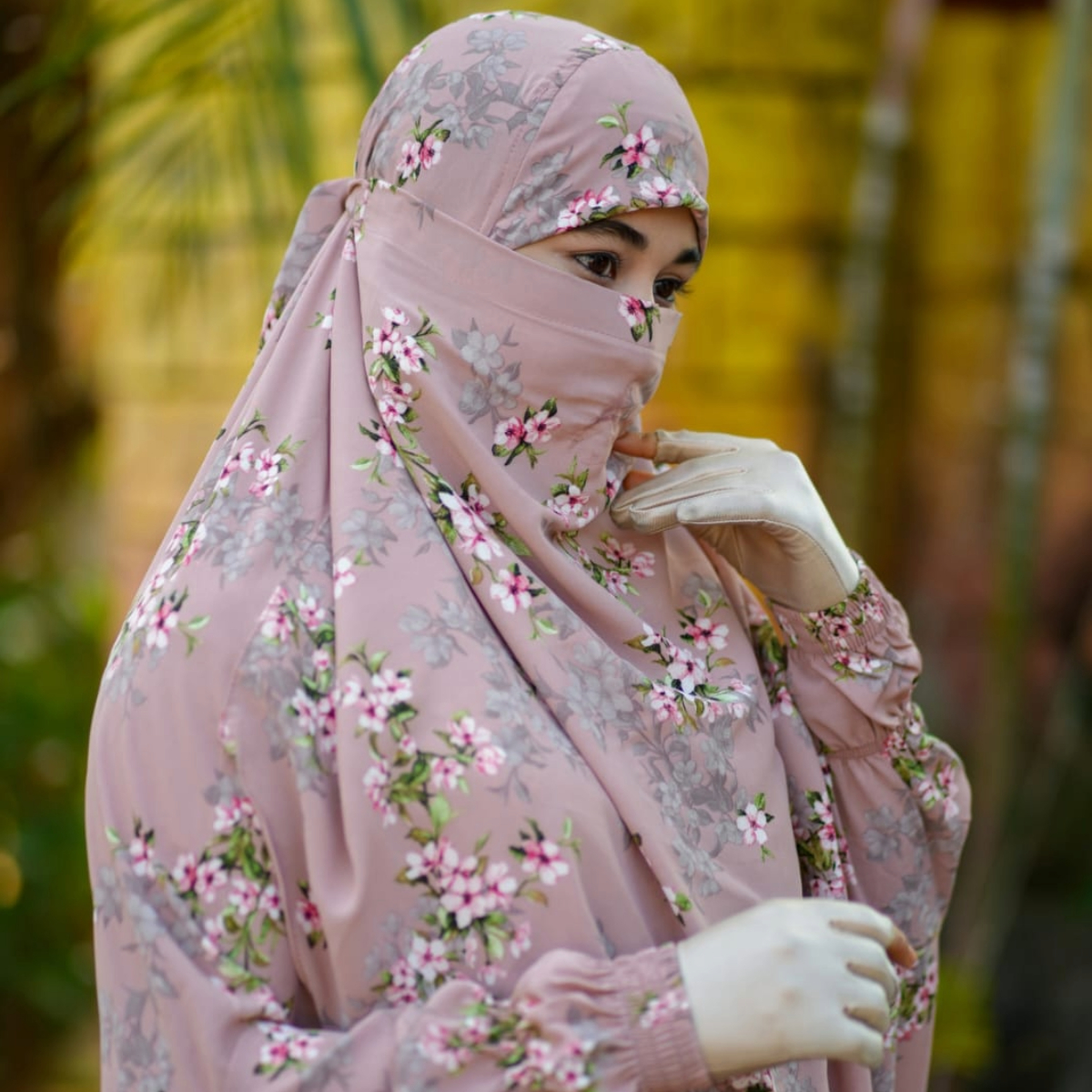 Elegant Palazzo long Khimar Set