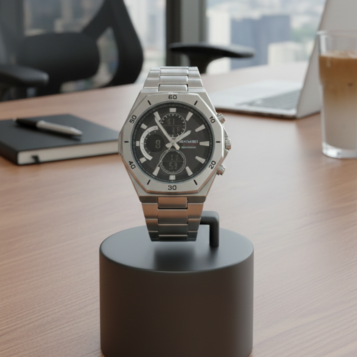 SKMEI Premium Stainless Steel Water Proof Watch