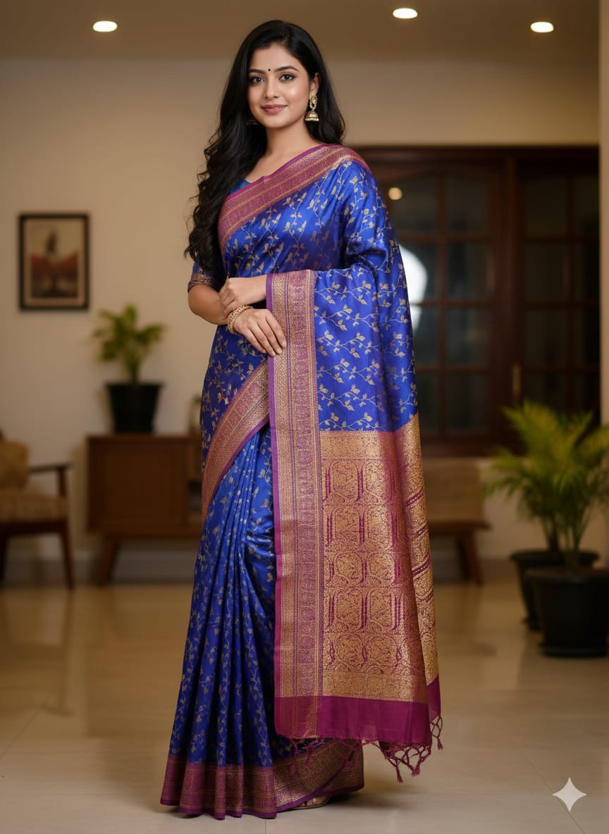 Kashmeri Katan Saree