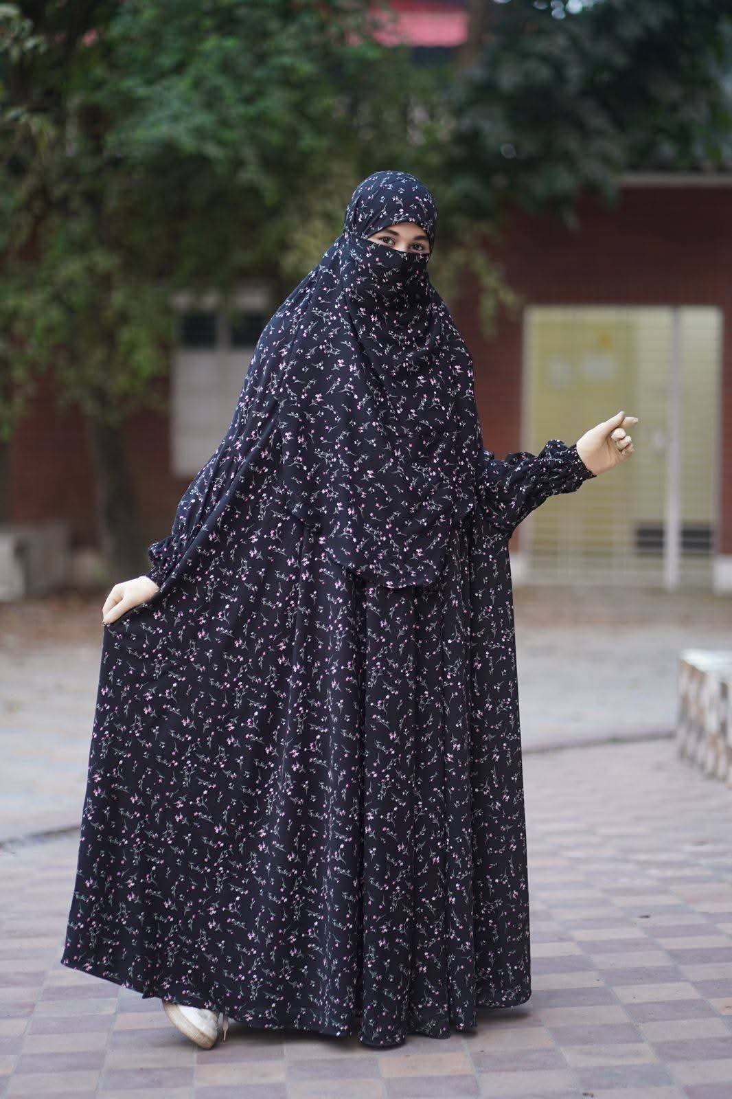 দুবাই সেঞ্চুরি চেরি কাপড়ের লং খিমার জিলবাব 